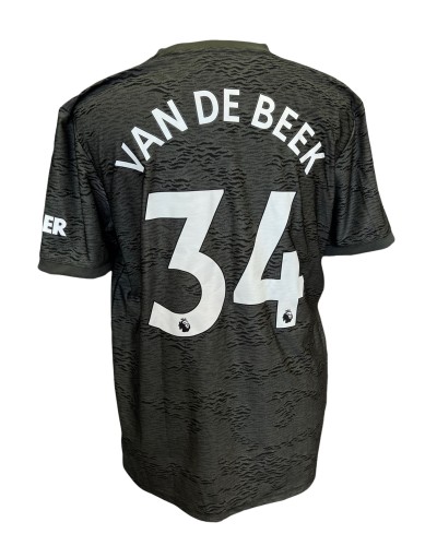 Manchester United 2020-2021 AWAY Taille "XL" 34 VAN DE BEEK